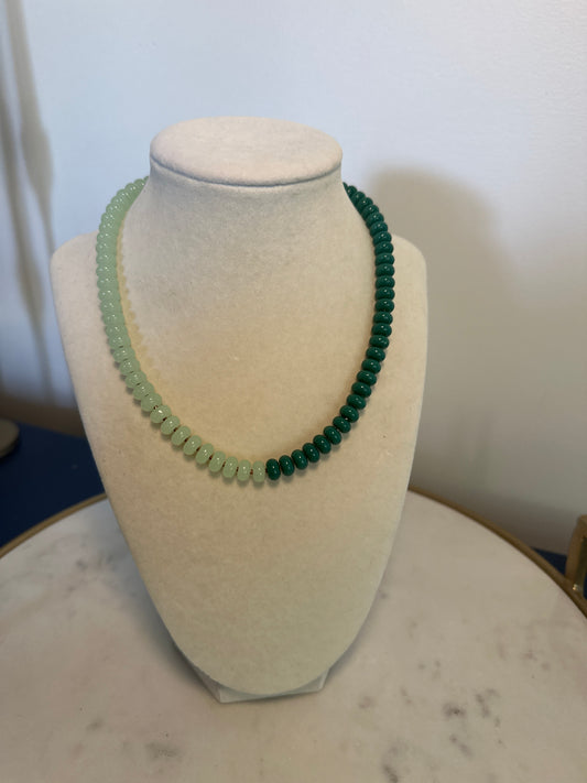 Flock: two tone green