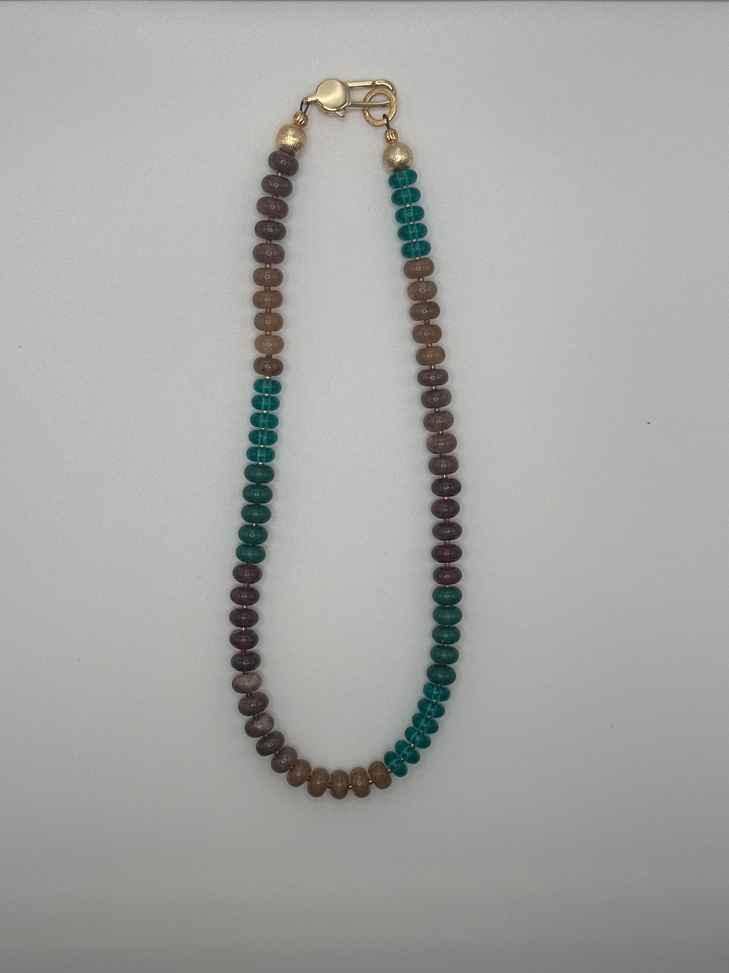 Flock: green and brown