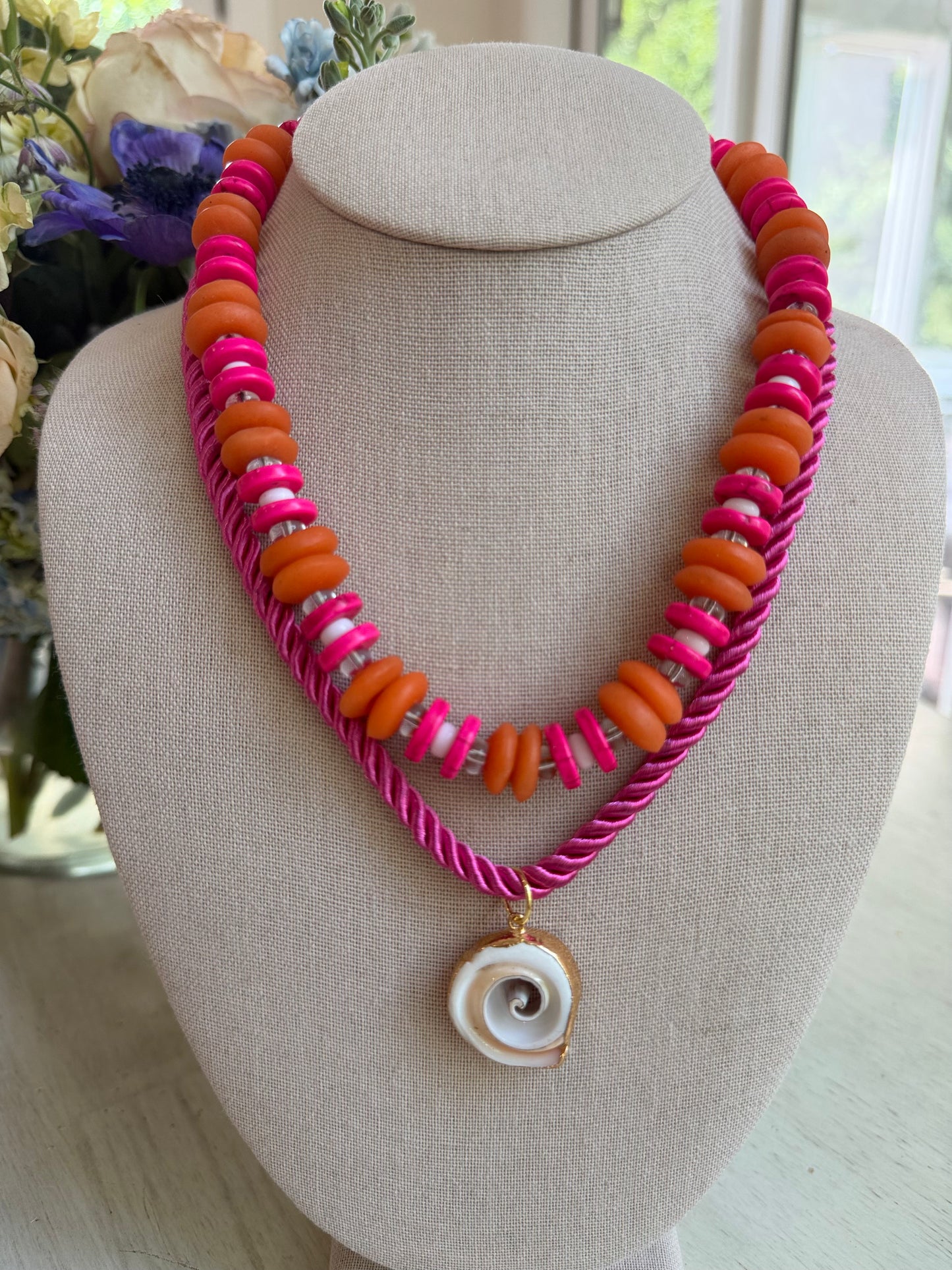 Meridian: hot pink and orange