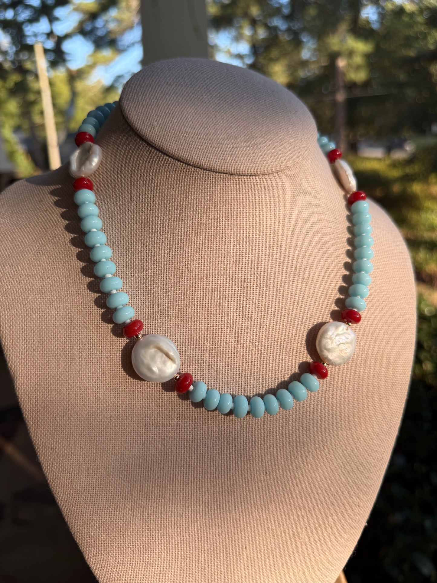 Game day🏈: blue with coin pearls