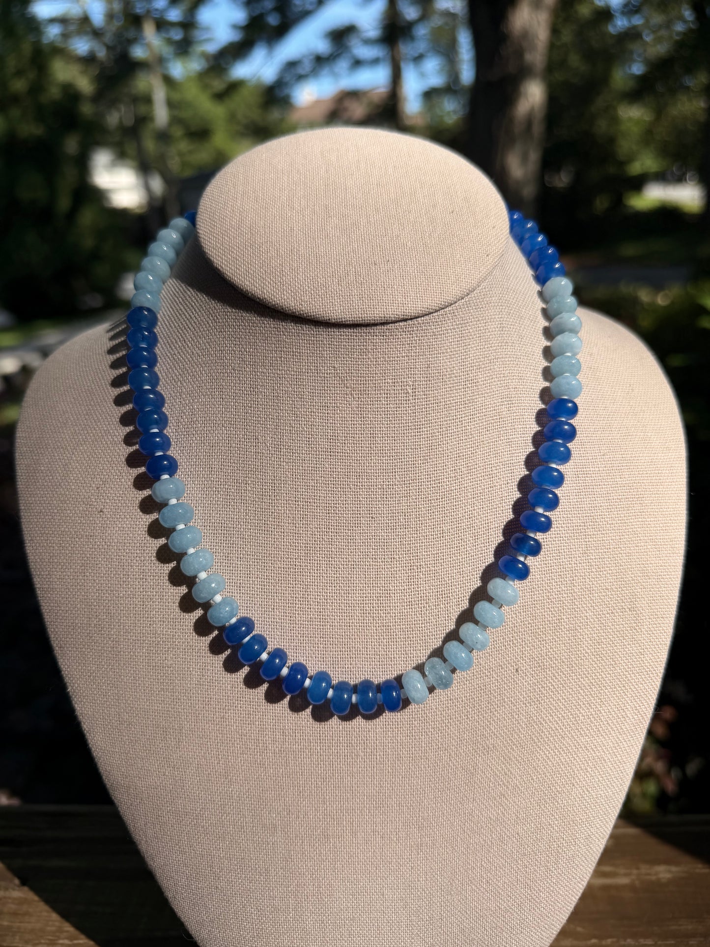 Flock: two toned blue