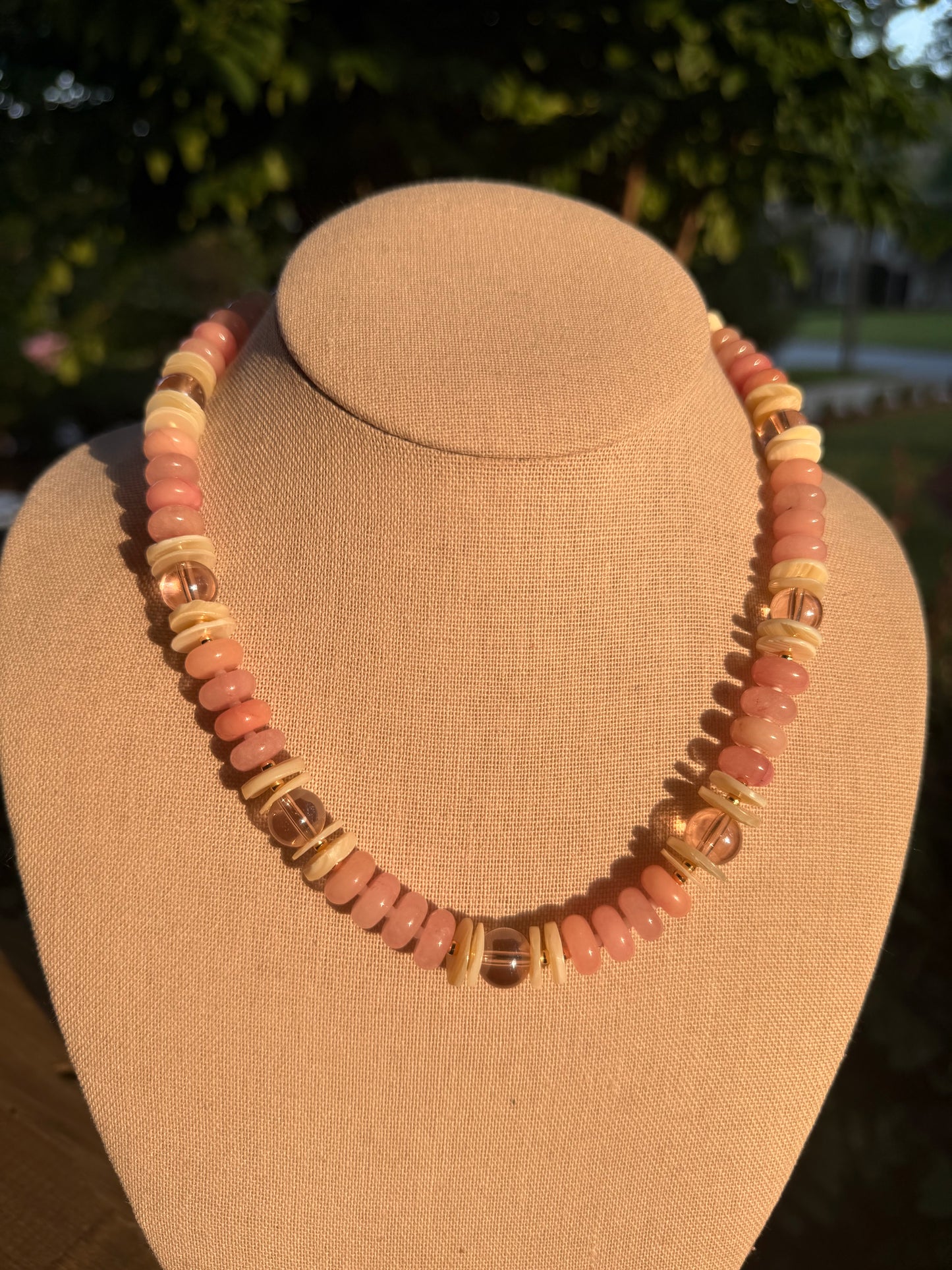 Beachy: pink and shells