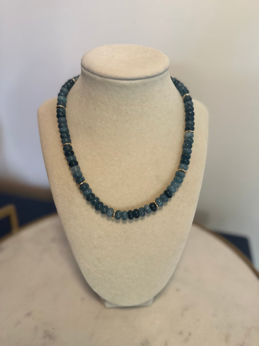 Flock: blue rondelle