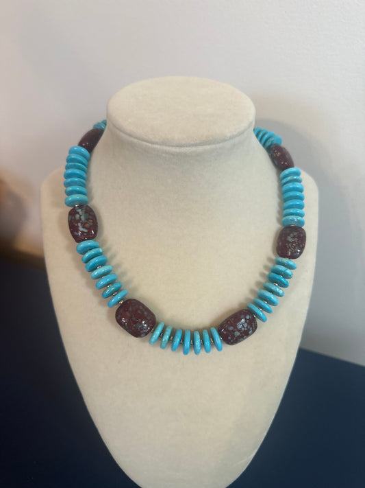 Meridian: Turquoise and Brown