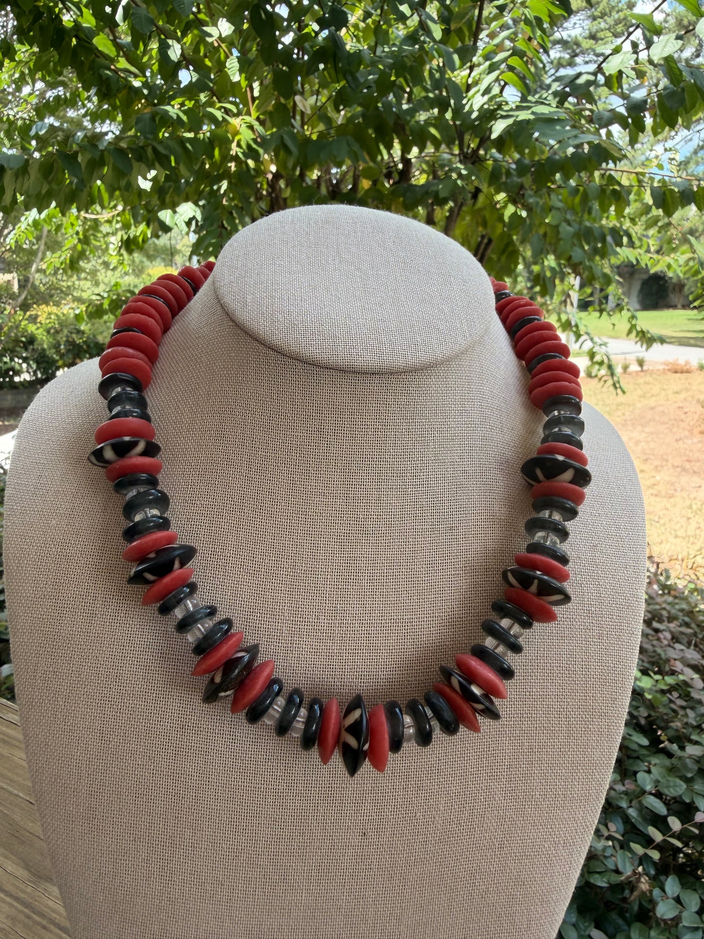 Game Day🏈: chunky red and black
