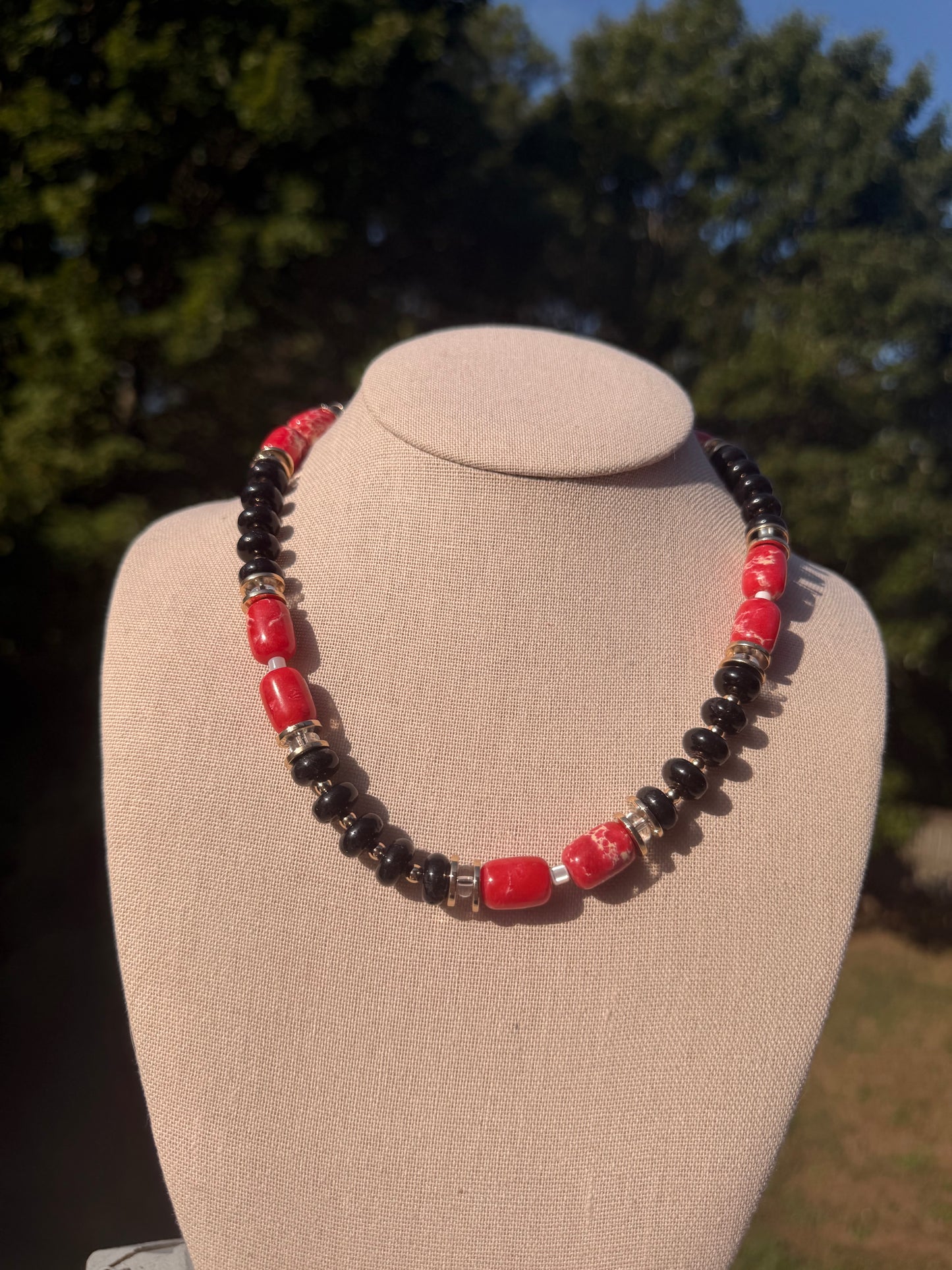 Game Day🏈: black, red with gold accents