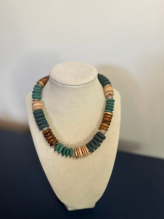 Meridian Series: Green, gold, and wood