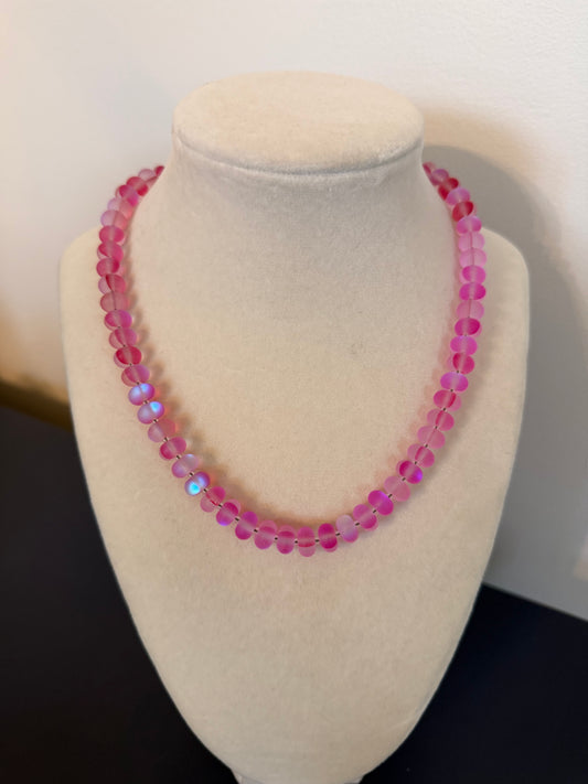 Flock: translucent pink