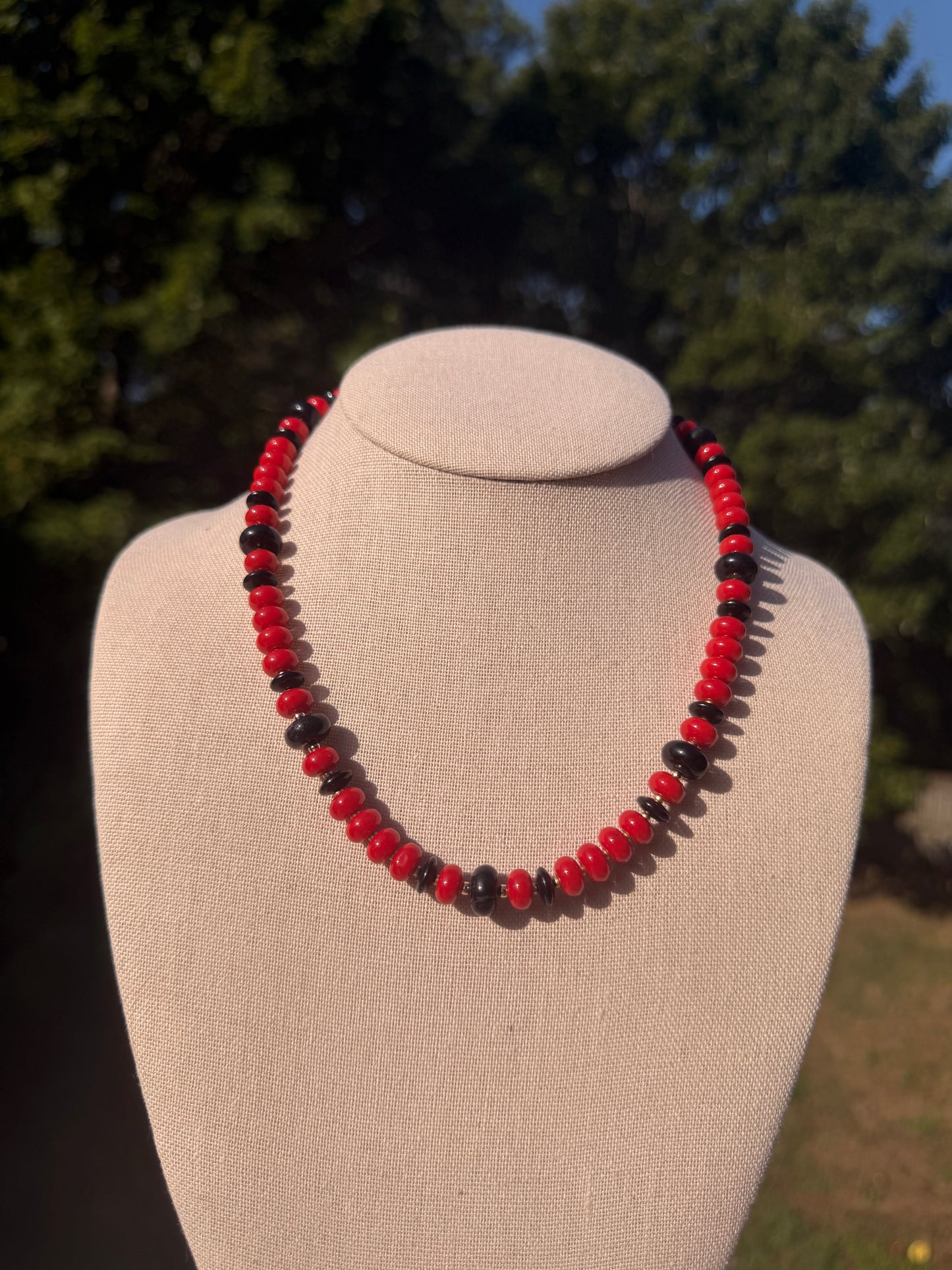Game Day: red and black