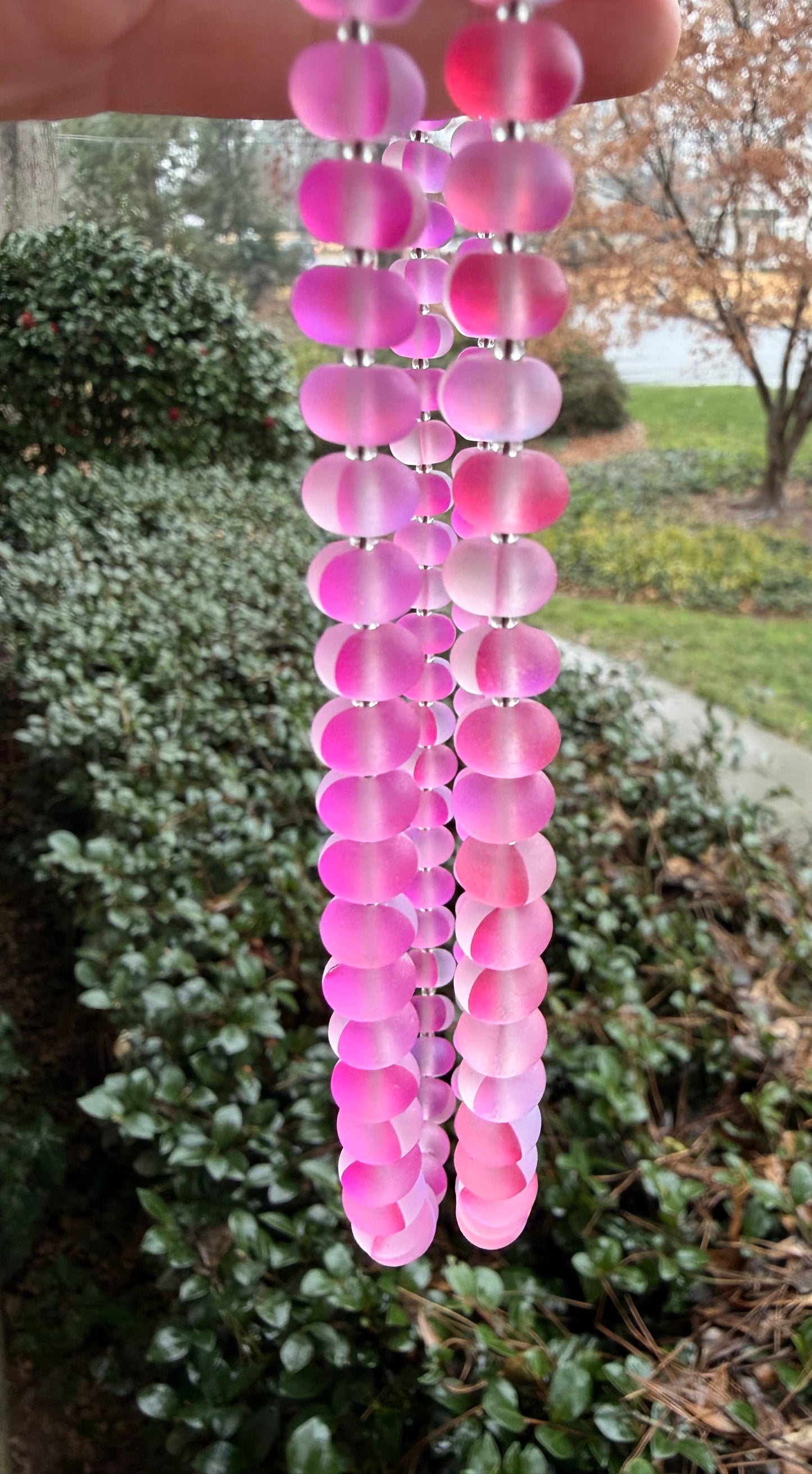 Flock: translucent pink