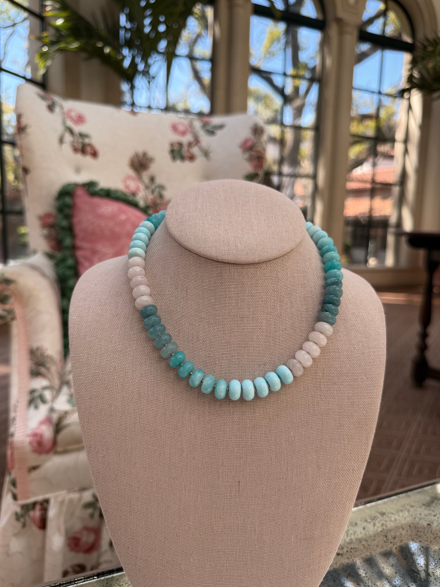 Flock: 10mm blue rondelle beads