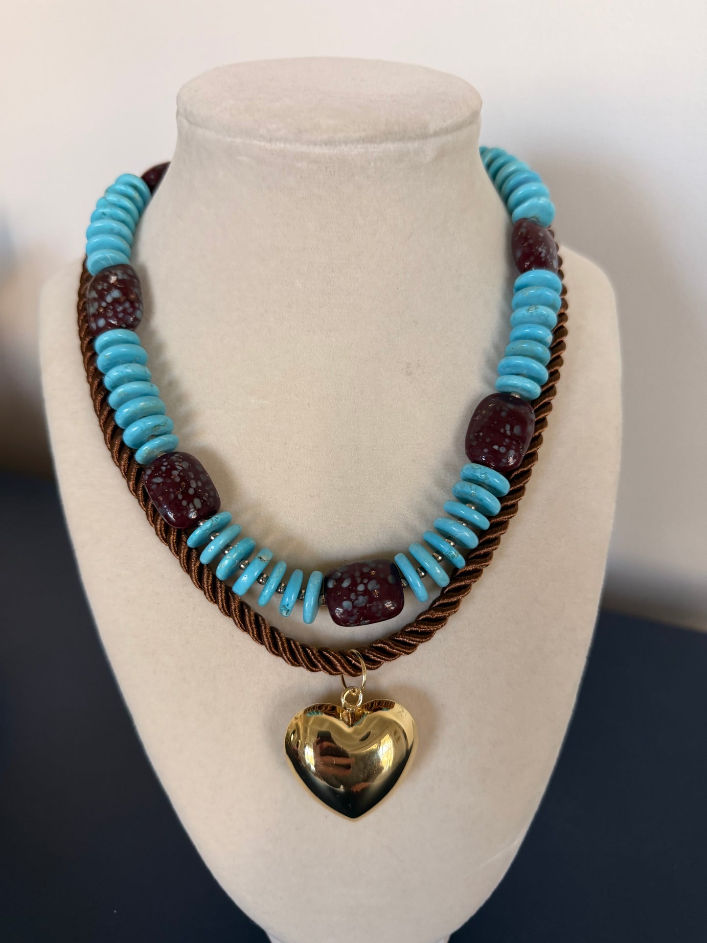 Meridian: Turquoise and Brown