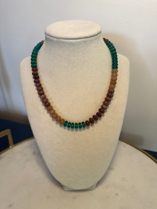 Flock: green and brown