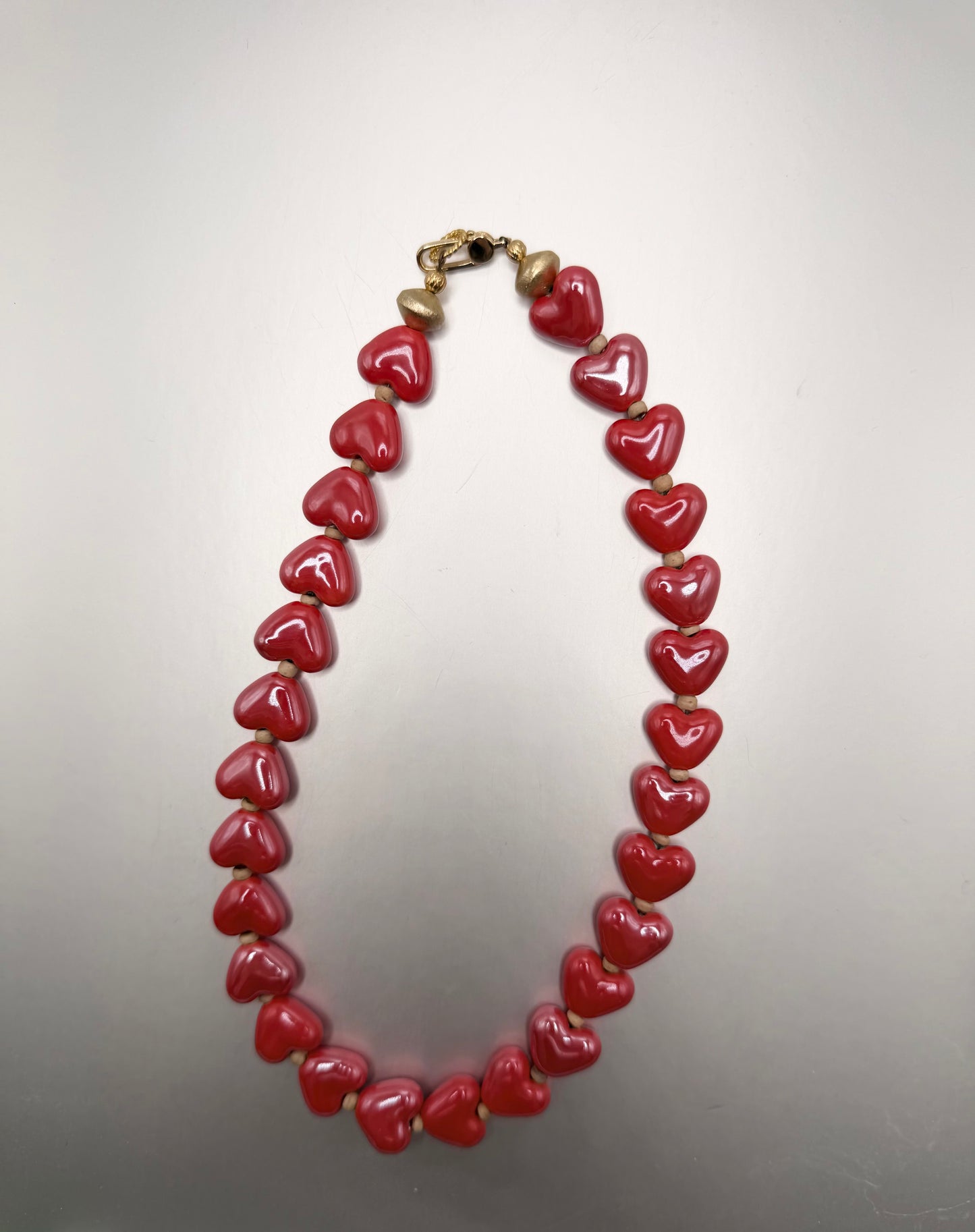 Hearts: red or pink heart necklace