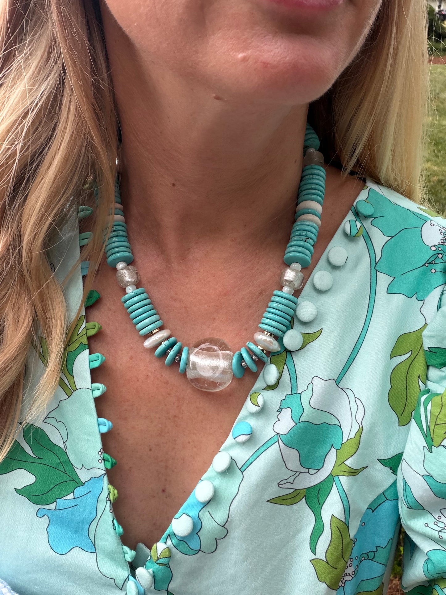 Meridian: Turquoise and pearls