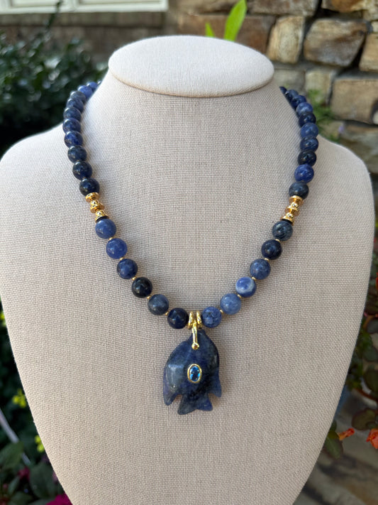 Flock: navy blue fish