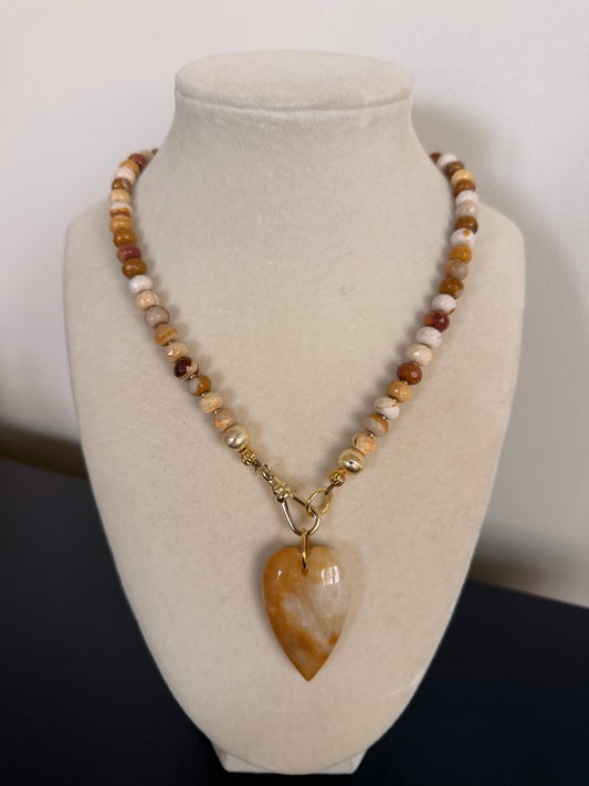 Flock: multi cream and brown