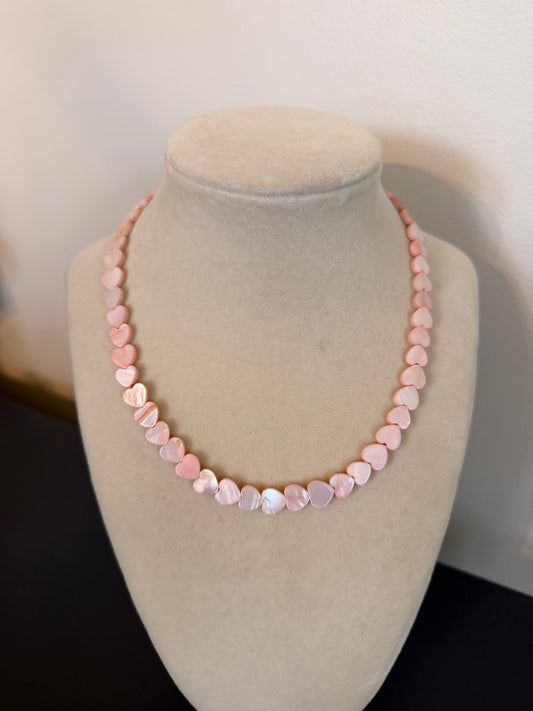 Hearts: pink shell