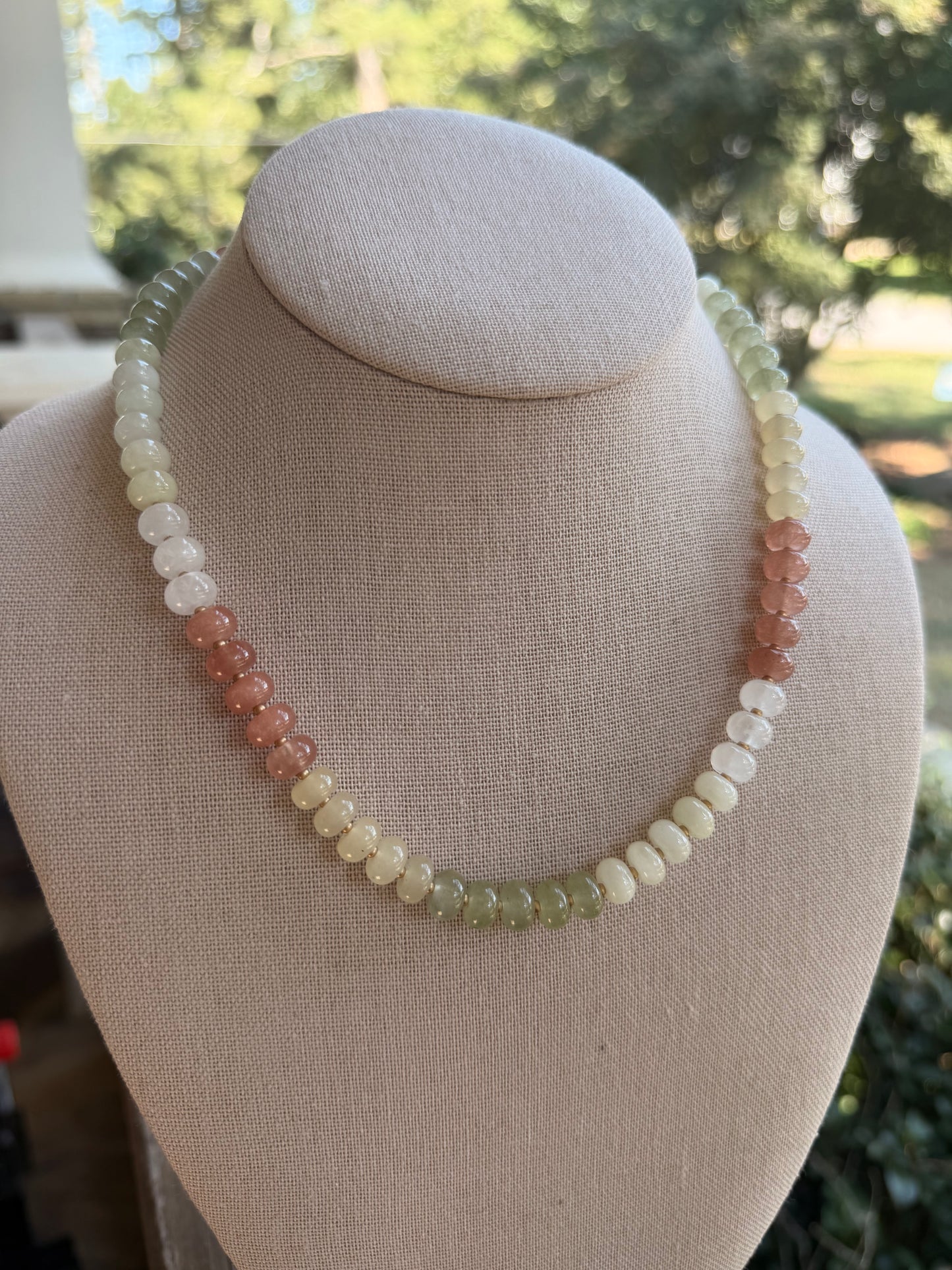 Flock: light green, pink, clear