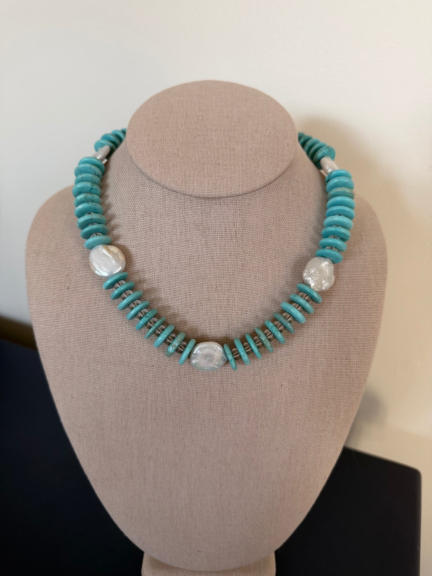 Meridian: Turquoise and pearls