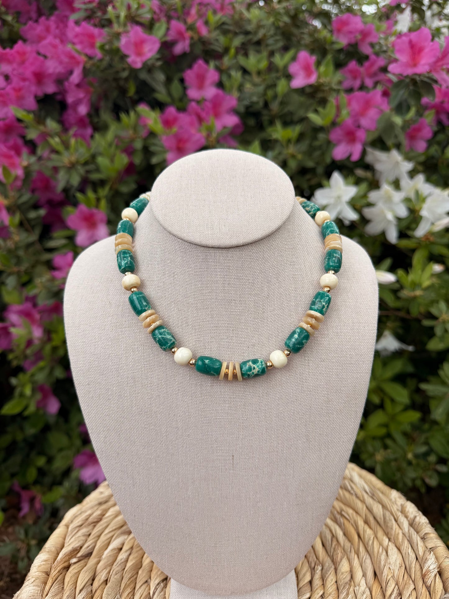 Flock: Green with shells