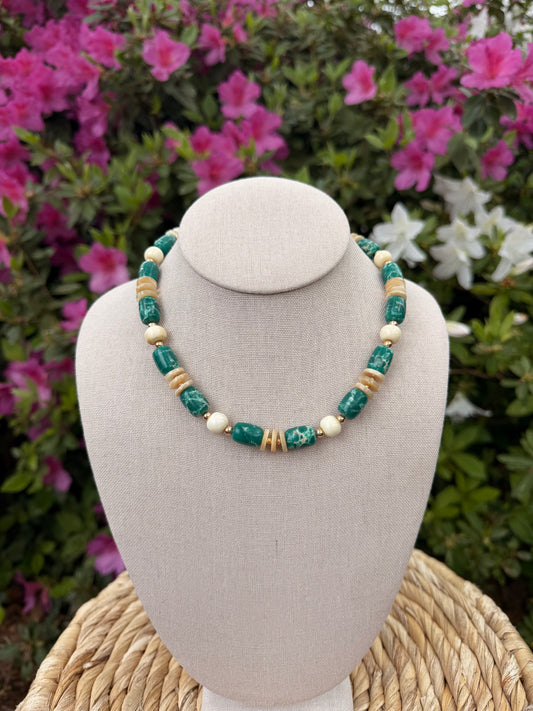 Flock: Green with shells