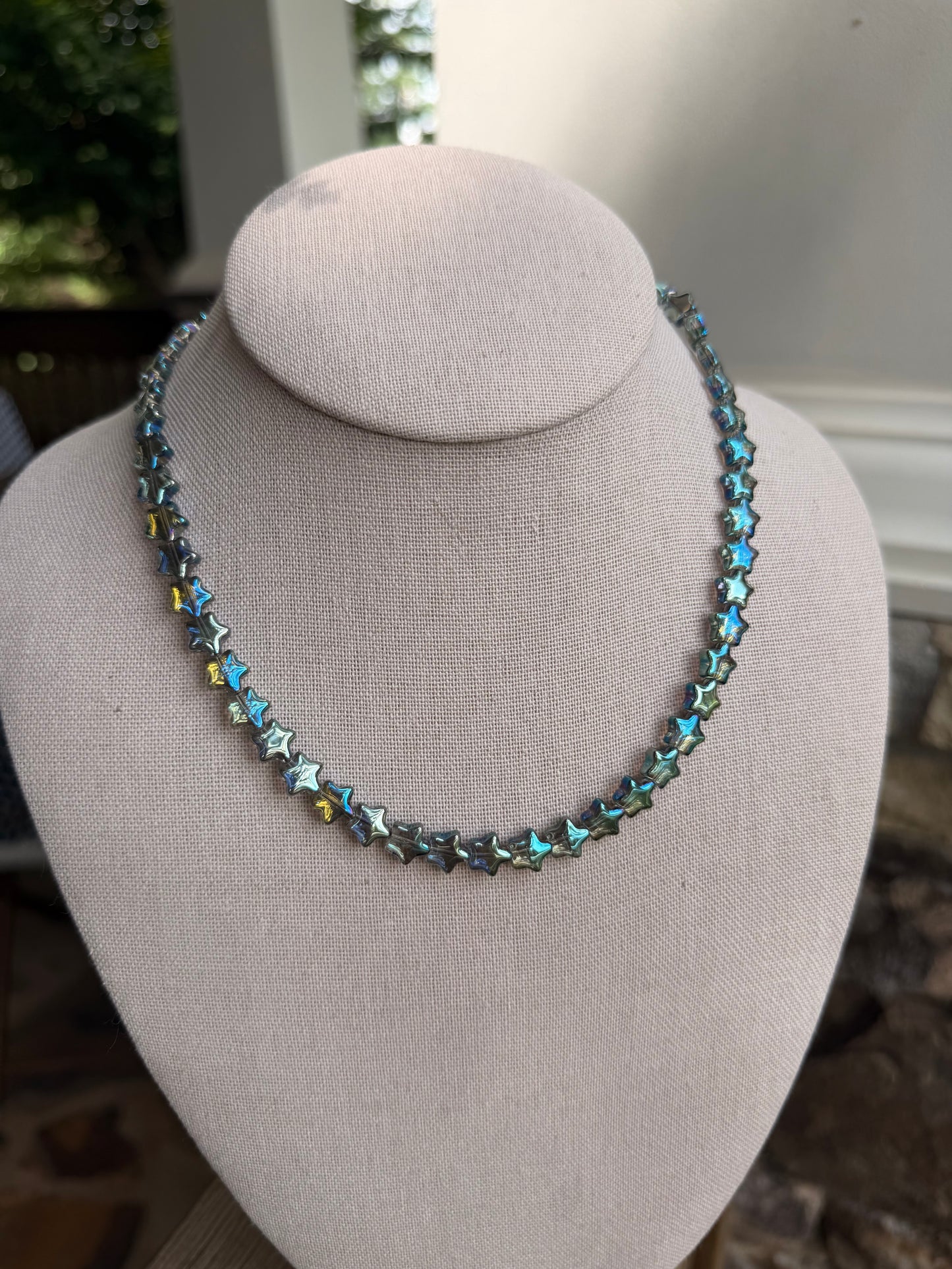American: stars in blue, clear, or champagne