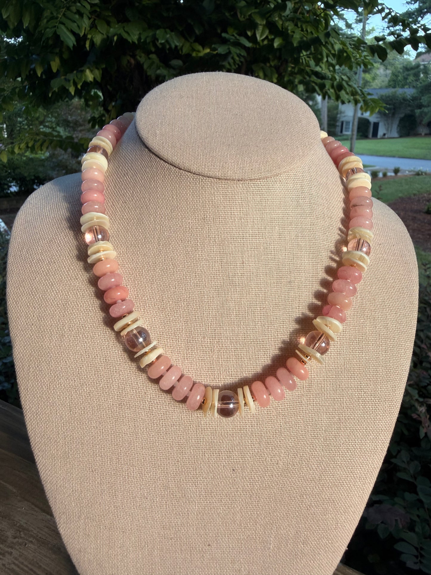 Beachy: pink and shells