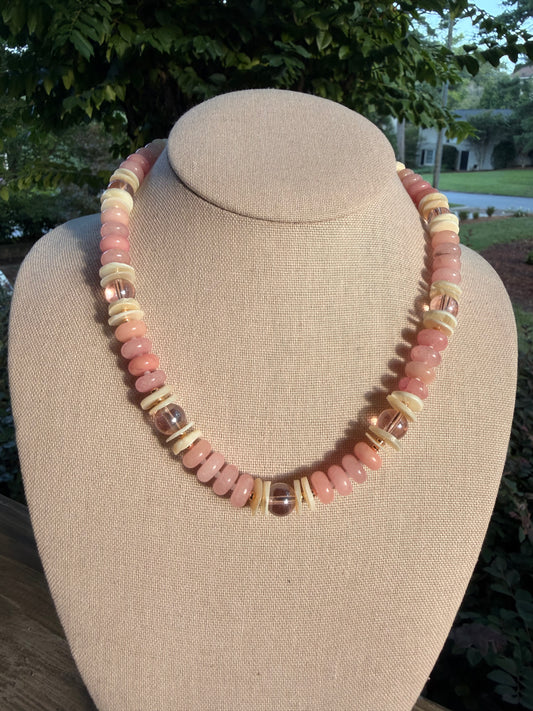 Beachy: pink and shells